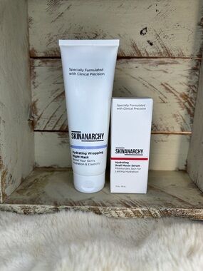 Snail Mucin Serum + Hydrating Night Mask Glass Skin Glow Overnight Moisture Set